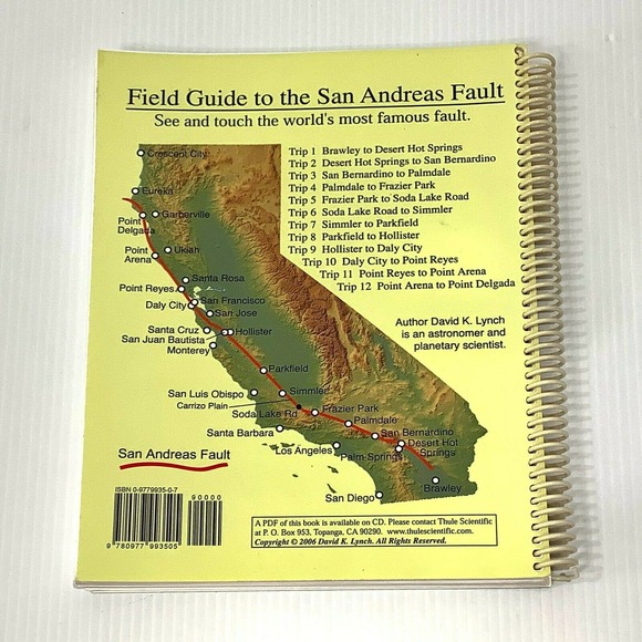 FIELD GUIDE TO THE SAN ANDREAS FAULT By David K. Lynch *Excellent Condition* - Picture 2 of 11